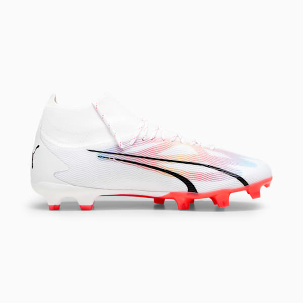 Chaussures de soccer avec crampons ULTRA PRO FG/AG Homme, PUMA White-PUMA Black-Fire Orchid, extralarge
